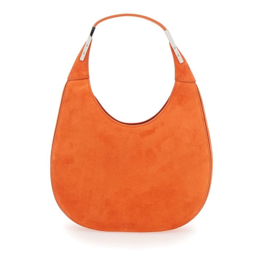 Savette Women 'Florence Small' Orange Shoulder Bag With Open Top In Suede Woman - Picture 4 of 6